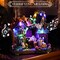Lighted Halloween Village Houses with Music and LED Lights (Colorful)